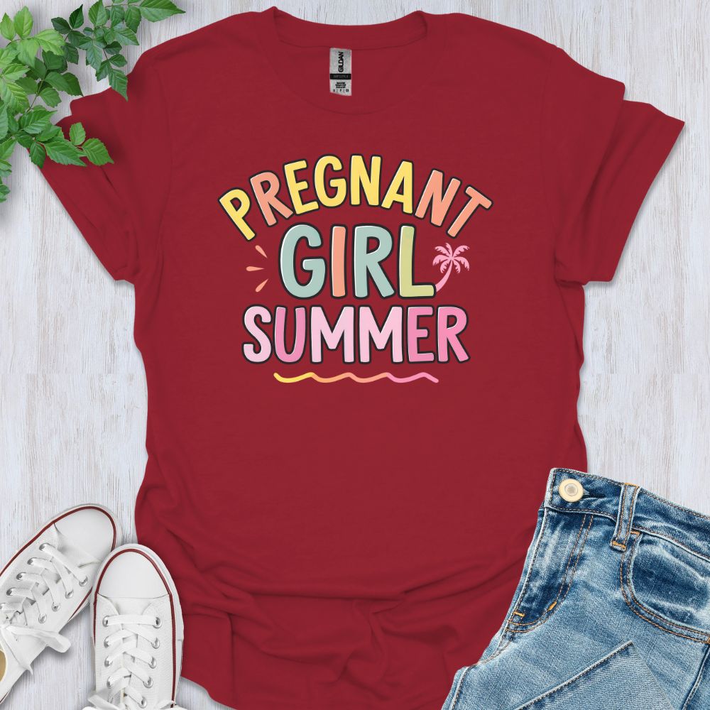 Pregnant Girl Summer T-Shirt