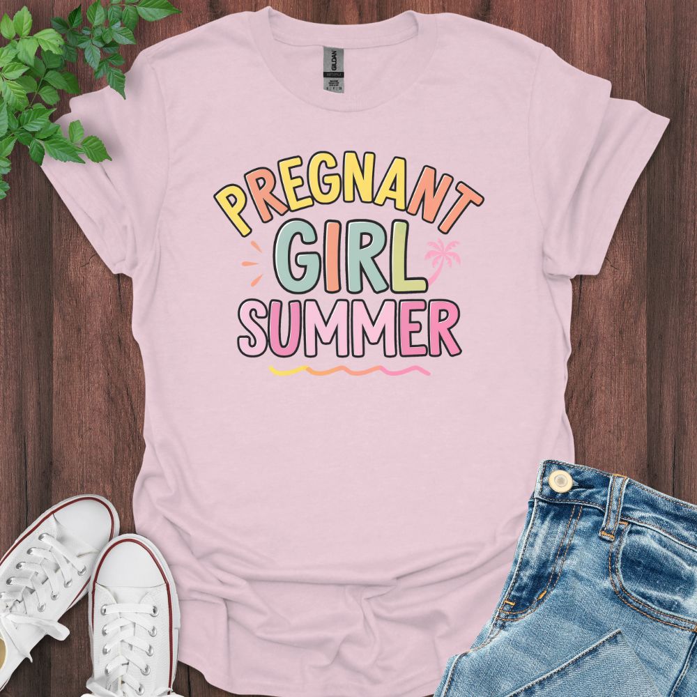 Pregnant Girl Summer T-Shirt