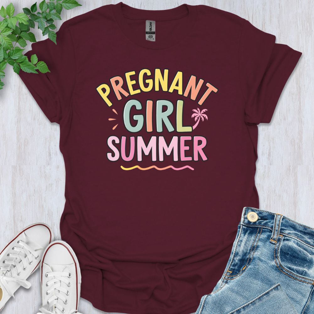 Pregnant Girl Summer T-Shirt
