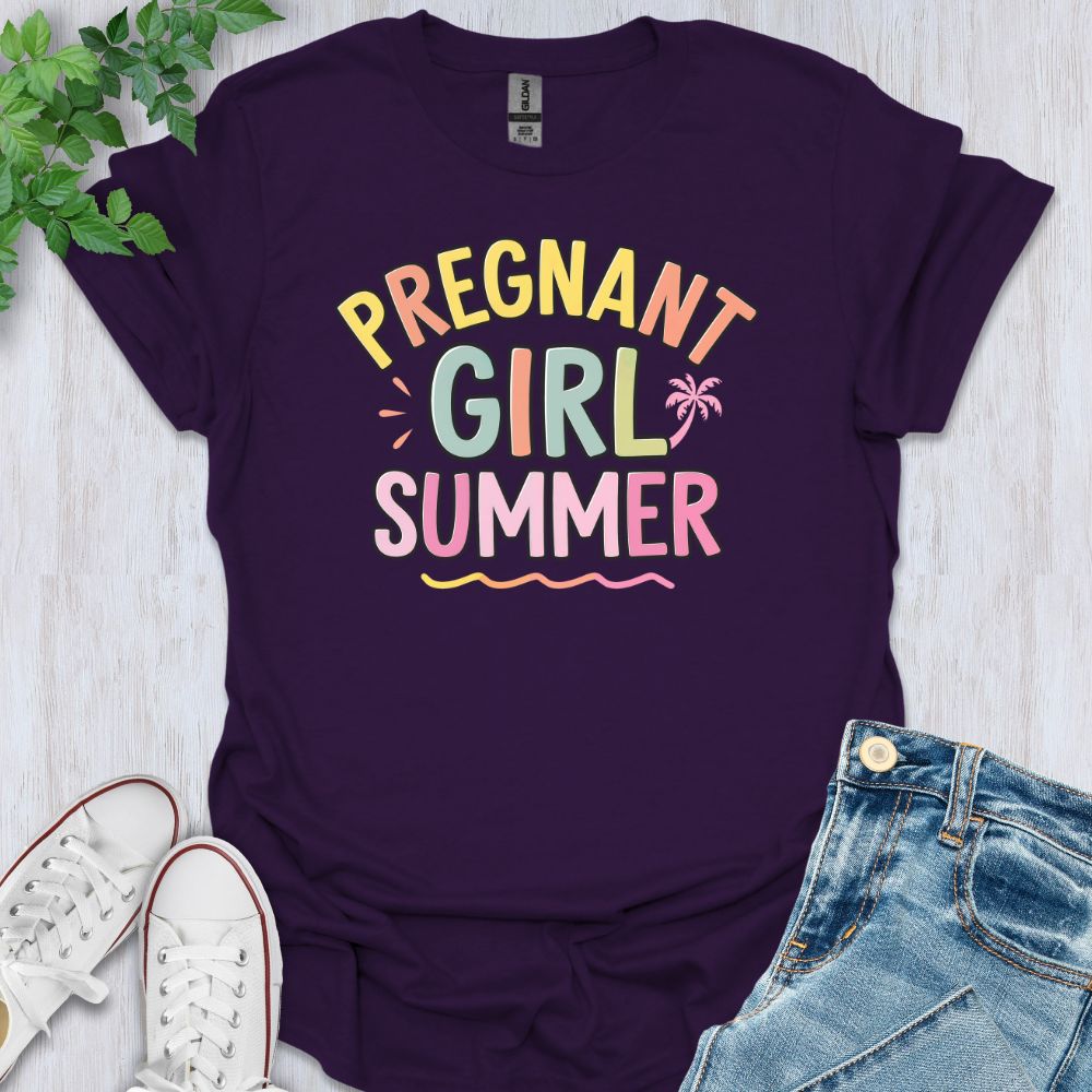 Pregnant Girl Summer T-Shirt